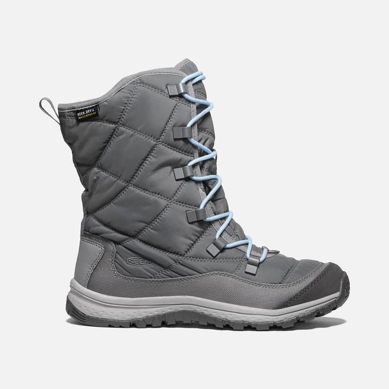 Keen Terradora Lace Waterproof Winterstiefel Damen DE-61725 Steel Grey/Forget Me Not - Keen Damensch